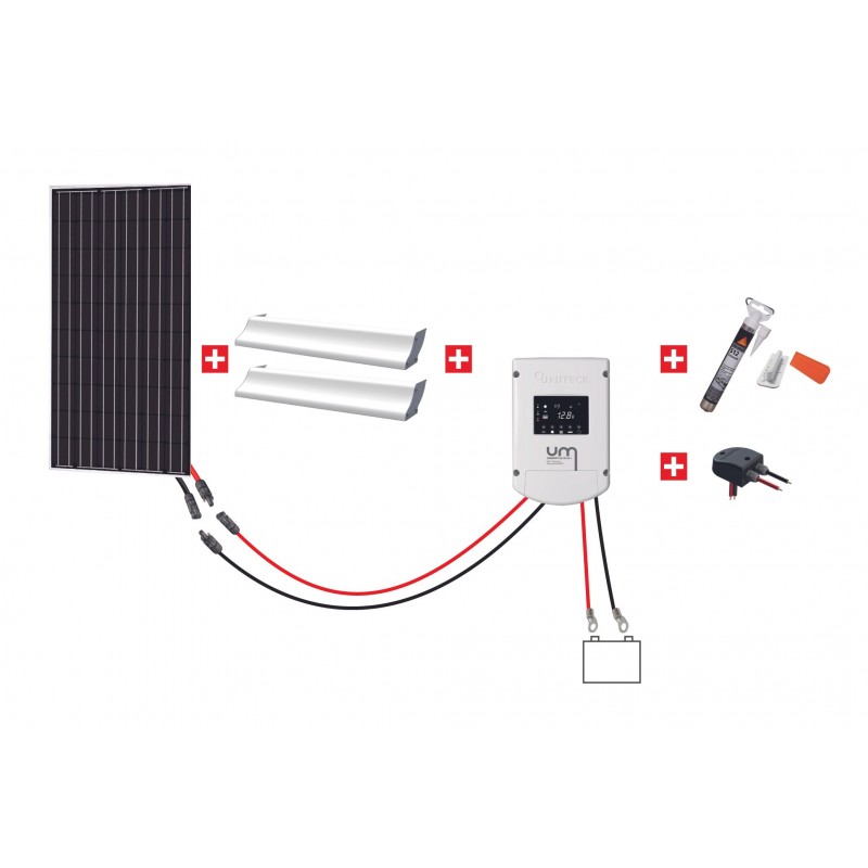 Cable adaptateur prise camping + regulateur solaire 12v