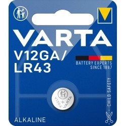 Pile VARTA électronique LR43 - V12GA (blister de 1)