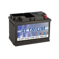 Batterie voiture Start & Stop AGM 70Ah 760AEN (pas cher)